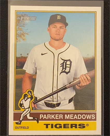2025 Topps Heritage #483 Parker Meadows — front