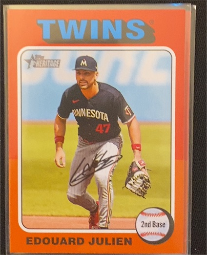 2024 Topps Heritage #32 Edouard Julien — front