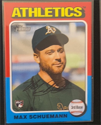 2024 Topps Heritage High Number #712 Max Schuemann — front
