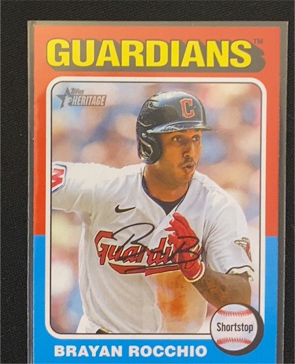 2024 Topps Heritage #70 Brayan Rocchio — front