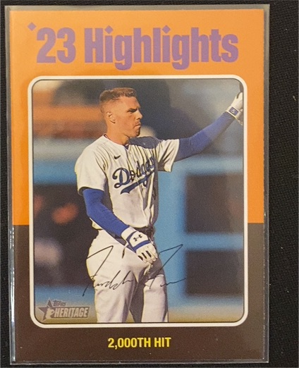 2024 Topps Heritage #2 Freddie Freeman — front