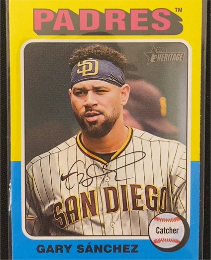 2024 Topps Heritage #11 Gary Sánchez — front
