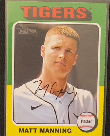 2024 Topps Heritage #14 Matt Manning — front