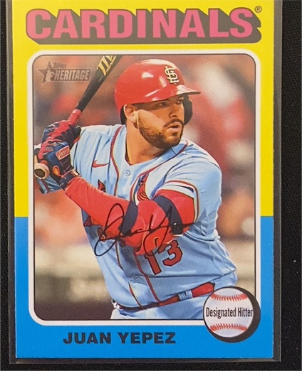 2024 Topps Heritage #18 Juan Yepez — front