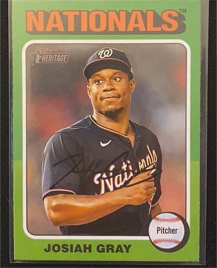 2024 Topps Heritage #16 Josiah Gray — front