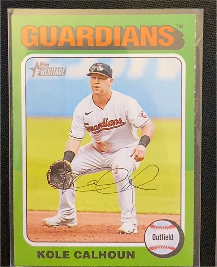 2024 Topps Heritage #62 Kole Calhoun — front
