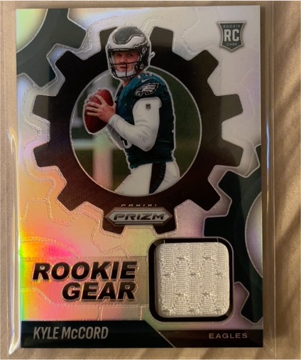 2025 Panini Prizm #RGR-KMD Kyle McCord Rookie Gear Patch — front