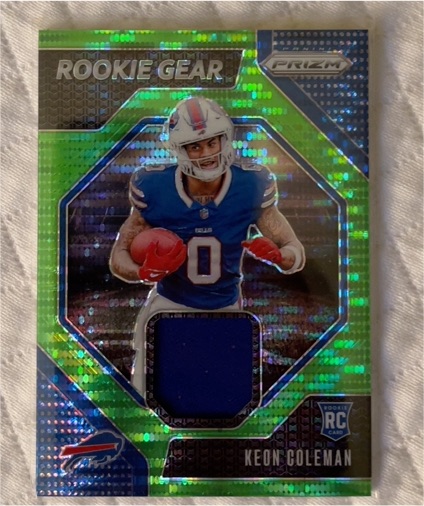 2024 Panini Prizm #RG-KCN Keon Coleman Rookie Gear — front