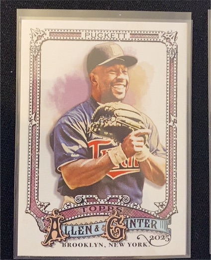 2025 Topps Allen & Ginter #329 Kirby Puckett — front