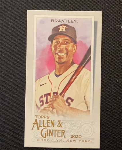2020 Topps Allen & Ginter Mini #241 Michael Brantley — front