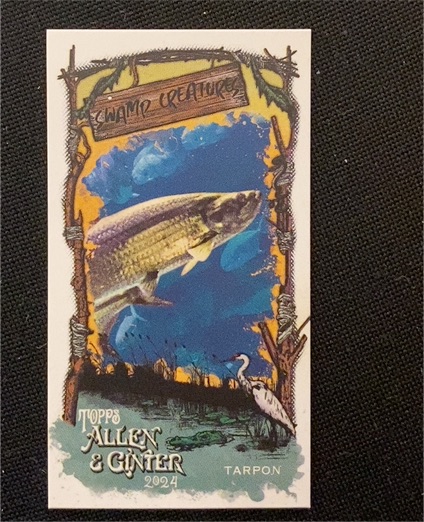 2024 Topps Allen & Ginter Mini Swamp Creatures #SC-21 Tarpon — front