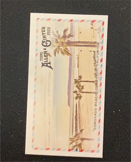 2025 Topps Allen & Ginter Mini Beachin' It #BI-27 Coronado Beach, Coronado, California — front