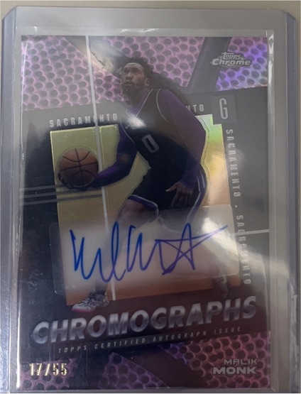 2024-25 Topps Chrome Chromographs #C-MM Malik Monk — front