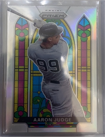 2021 Panini Prizm Stained Glass #SG-5 Aaron Judge — front