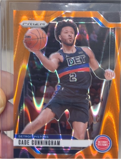 2024-25 Panini Prizm #41 Cade Cunningham Orange Ice Prizm — front