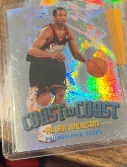 1998-99 Topps Chrome Coast to Coast #CC9 Allen Iverson — front