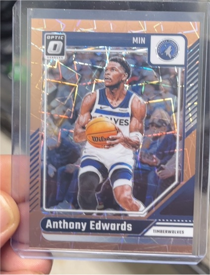 2024-25 Panini Donruss Optic #31 Anthony Edwards — front