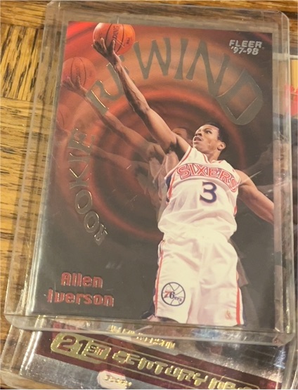 1997-98 Fleer #5 Allen Iverson Rookie Rewind — front