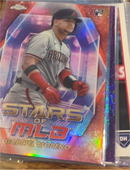 2023 Topps Chrome Stars of MLB #SMLBC-57 Gabriel Moreno — front