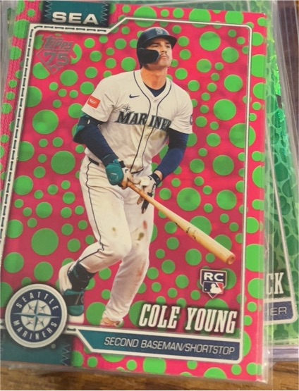 2026 Topps Series 1 Holiday Polka Dots #129 Cole Young — front
