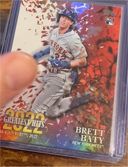 2023 Topps Series 1 2022 Greatest Hits #22GH-3 Brett Baty — front