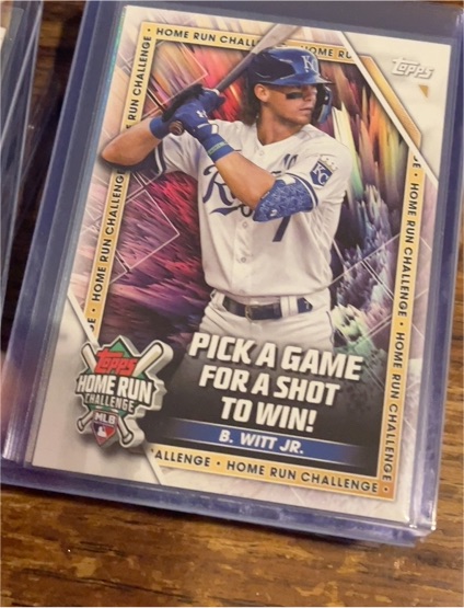 2023 Topps Series 1 #HRC-2 Bobby Witt Jr. Home Run Challenge — front