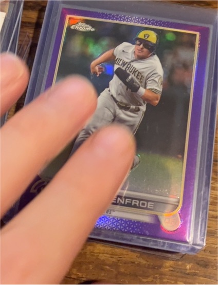 2022 Topps Chrome Update #USC163 Hunter Renfroe Purple Refractor — front