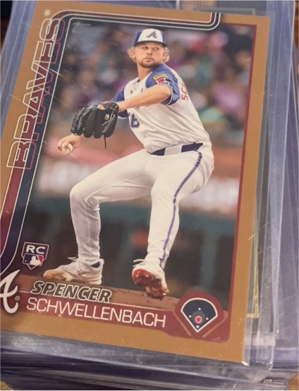 2025 Topps #103 Spencer Schwellenbach Atlanta Braves — front