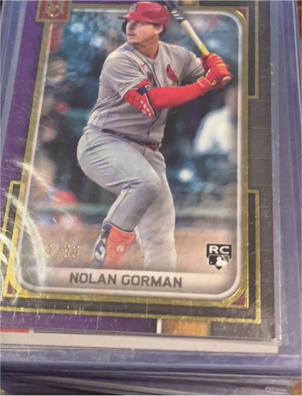 2023 Topps Museum Collection #93 Nolan Gorman — front