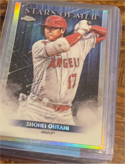 2022 Topps Chrome Stars of MLB #SMLBC-24 Shohei Ohtani — front