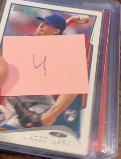 2014 Topps Update #US57 Jacob deGrom Rookie Card — front