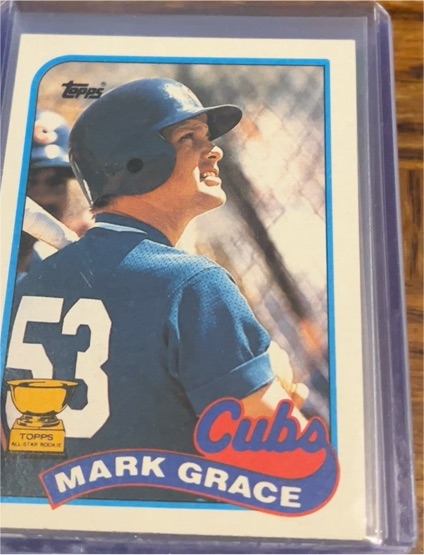1989 Topps #465 Mark Grace — front