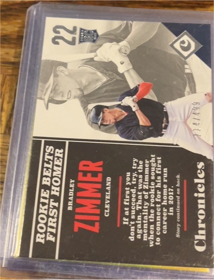 2017 Panini Chronicles #127 Bradley Zimmer — front