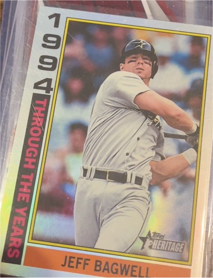 2025 Topps Heritage #TTY-10 Jeff Bagwell Through the Years — front