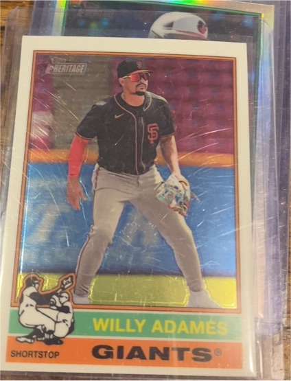 2025 Topps Heritage Chrome #122 Willy Adames — front