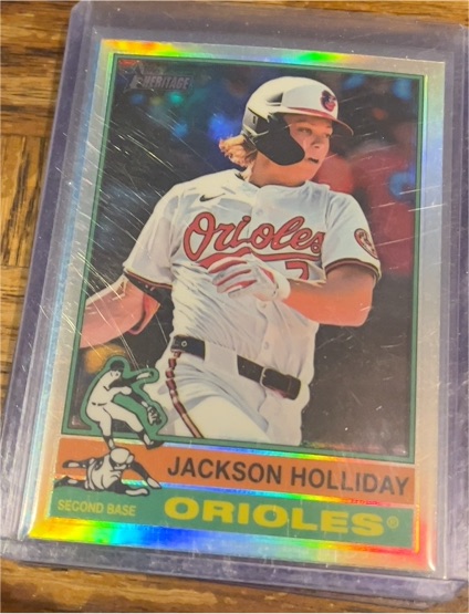 2025 Topps Heritage #329 Jackson Holliday — front