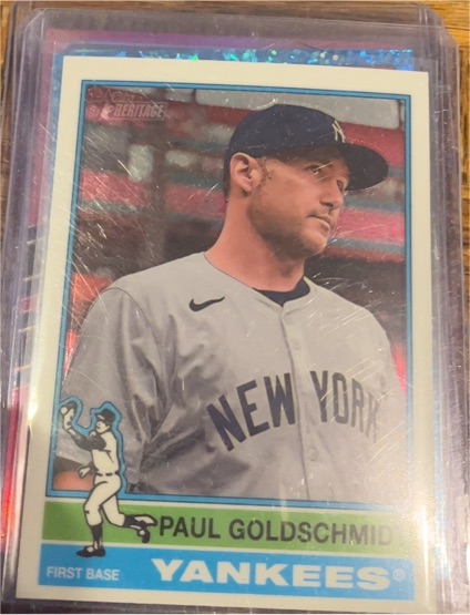2025 Topps Heritage Chrome #382 Paul Goldschmidt — front