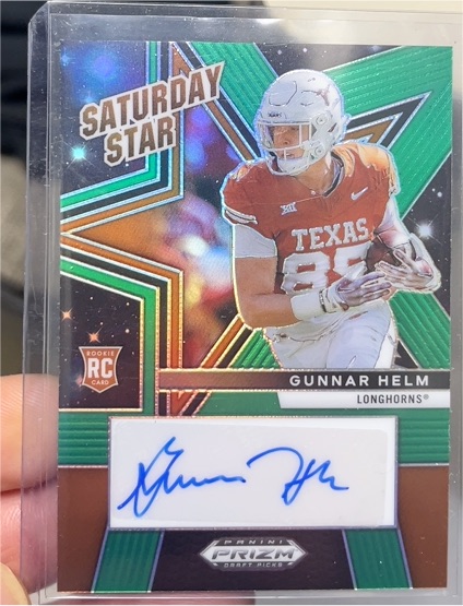 2025 Panini Prizm Draft Picks #SSS-GHM Gunnar Helm Saturday Star — front