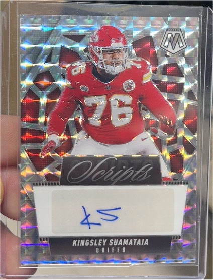 2025 Panini Mosaic Scripts #SCR-KSA Kingsley Suamataia — front