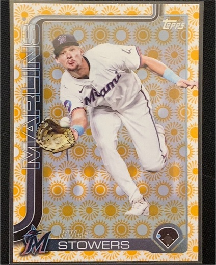 2025 Topps Series 2 #399 Kyle Stowers Holiday Sun Miami Marlins — front