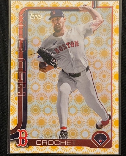 2025 Topps Series 2 #419 Garrett Crochet Holiday Sun Parallel — front
