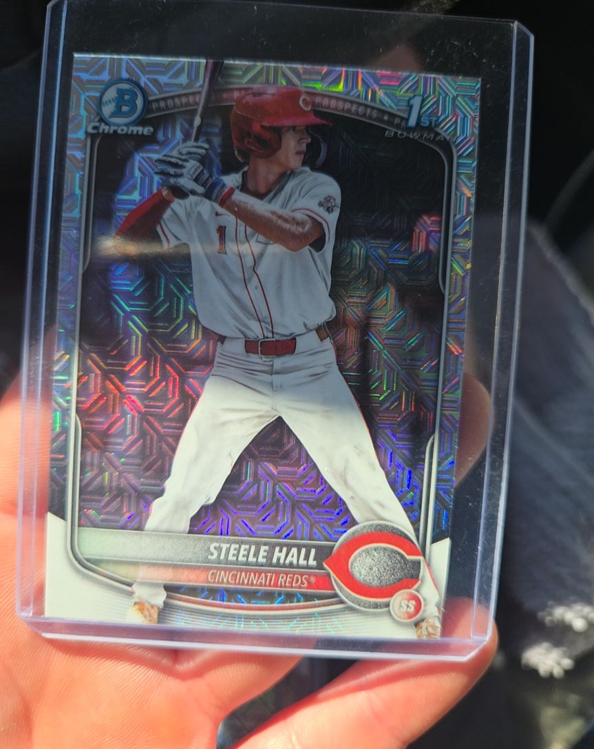 2025 Bowman Draft #BDC-20 Steele Hall Mojo Refractor — front