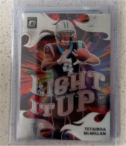 2025 Panini Donruss Optic #9 Tetairoa McMillan Light It Up Rookie — front
