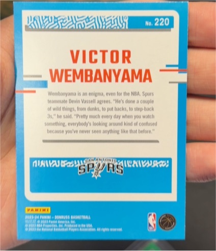 2023-24 Panini Donruss #220 Victor Wembanyama — front