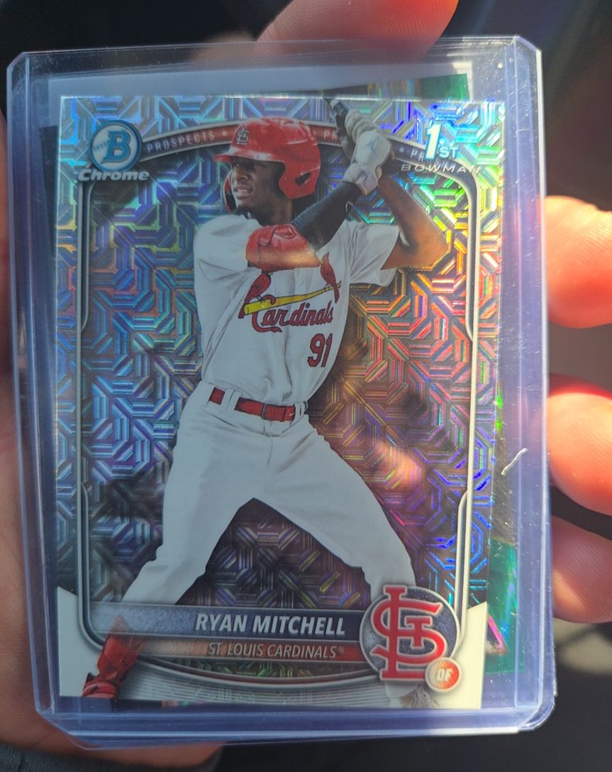 2025 Bowman Draft Chrome Mojo Refractor #BDC-77 Ryan Mitchell — front