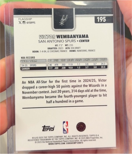 2023-24 Topps #195 Victor Wembanyama — front