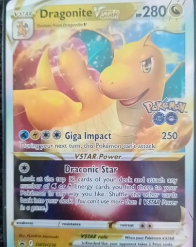 2022 Pokémon GO #050 Dragonite VSTAR — front