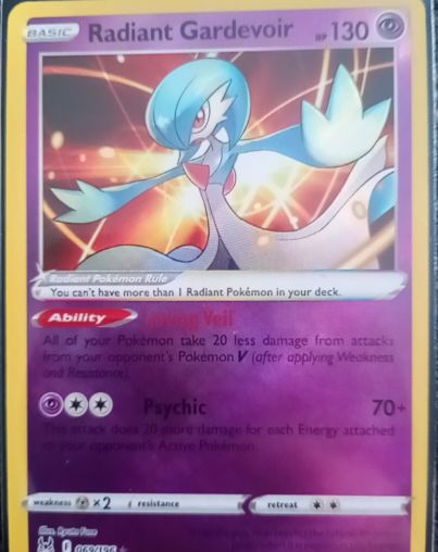 2022 Pokémon TCG Lost Origin #69 Radiant Gardevoir — front