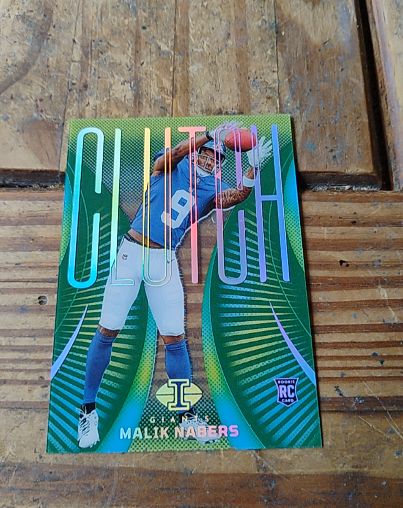2024 Panini Illusions #2 Malik Nabers Clutch Emerald — front