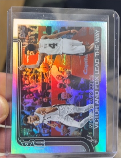 2025-26 Topps #300 Victor Wembanyama and De'Aaron Fox Lead The Way — front